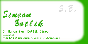 simeon botlik business card